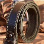 Couture Black Leather Belt
